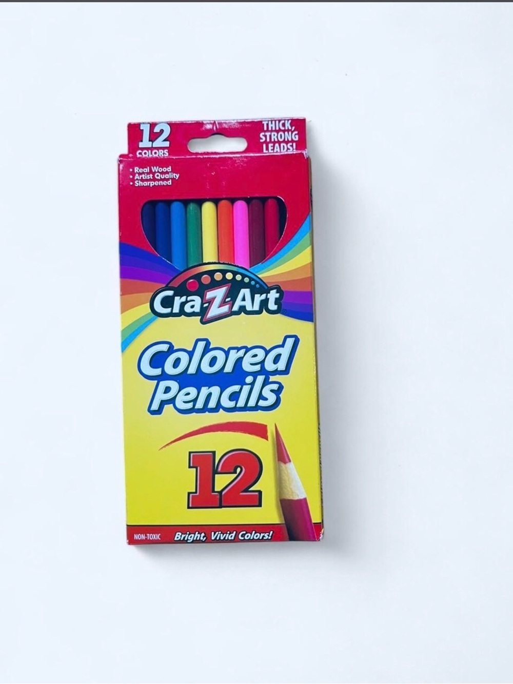 Cra-Z-Art 12-Color Colored Pencils — Assorted Bright Colors